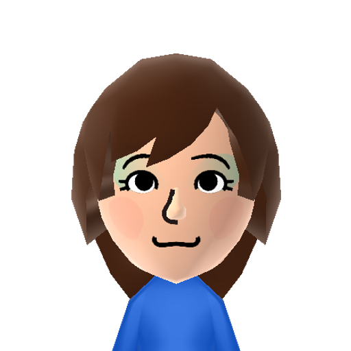 Miyoko Mii character: One of my main OCs, and the primary mascot for my Wii U Simulator