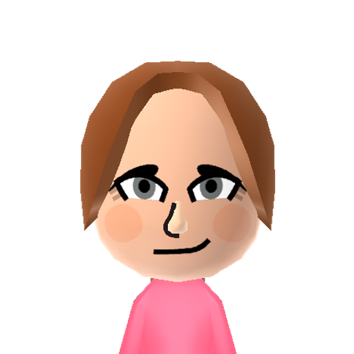 Ash's mom Mii character: Ash's Mom from "Pokemon".