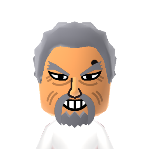 Garp Mii character: From the anime/manga "One Piece". Vice Admiral of the Marine Head Quarters and the main character's grandfather.