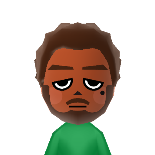 Tom Nook Mii character: This is a Mii uploaded for the 3DS version and distributed by Mii Central for both the 3DS and Switch versions of Miitopia.