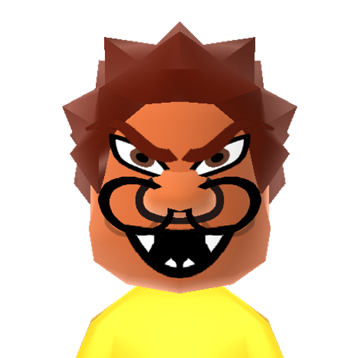 Bowser Mii character preview