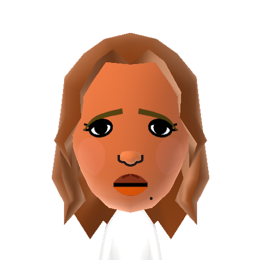 Jess Alba Mii character: The actress in one of her trademark "vulnerable yet sexually-alluring" poses.