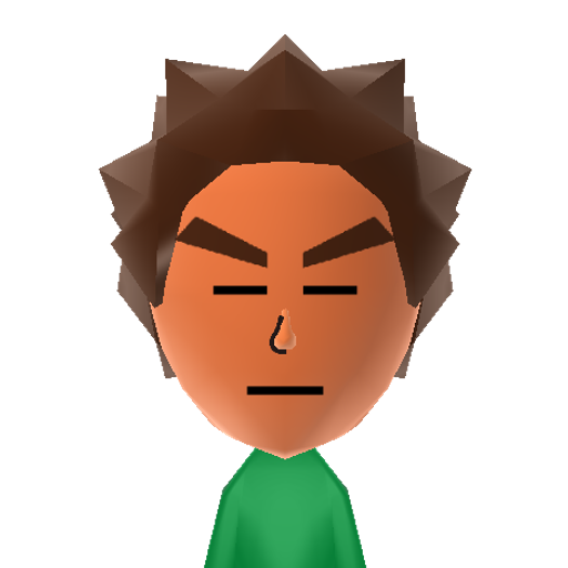 Brock Mii character: This guy is the third main character from the series Pokemon