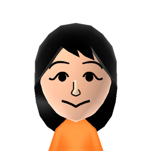 ファンF2 Mii character: This Mii is from the game AKB48+Me released for the 3DS in 2012, based off the music group.