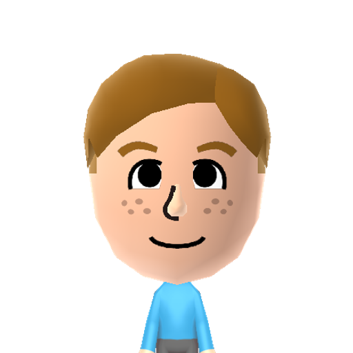 Harold Mii character: A Mii from Wii Sports Resort: Meme Squad, a mod for Wii Sports Resort