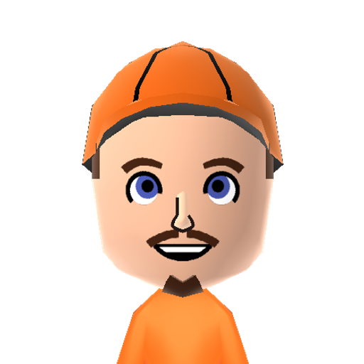 Russell Mii character: A Mii from Wii Sports Resort: Meme Squad, a mod for Wii Sports Resort