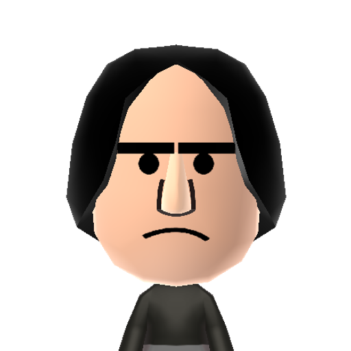 SnapePP Mii character: The deeply depressed puppet from the popular Youtube video series Potter Puppet Pals