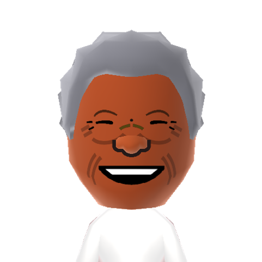 Mandela Mii character: Nobel Peace Prize winning former President of South Africa.