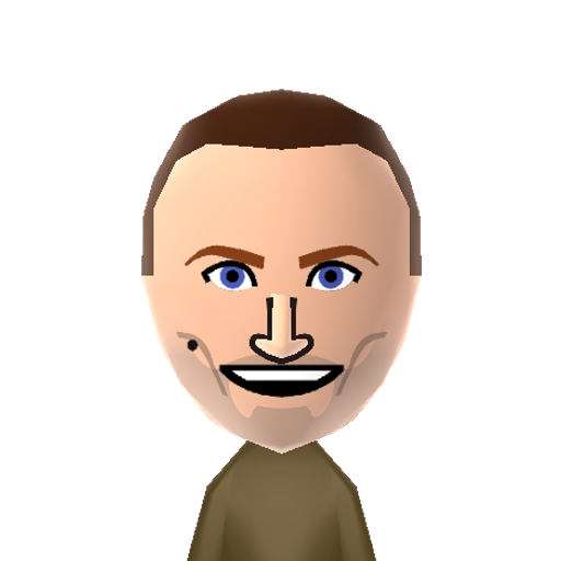 9 Mii character: The 9th incarnation of "The Doctor" in the well known BBC series "Doctor Who" portrayed by Christopher Eccleston