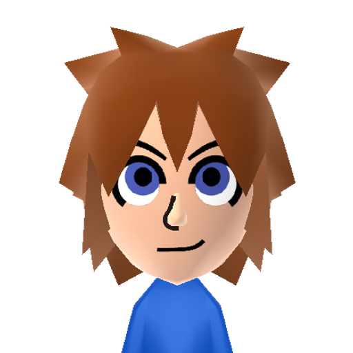 Blue Mii character preview