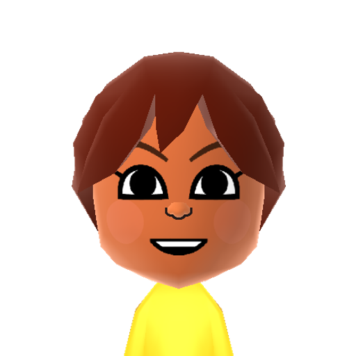 Carolina Mii character: A Mii from Wii Sports Resort: Meme Squad, a mod for Wii Sports Resort