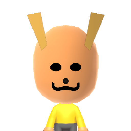 Pikachu Mii character: From Pokemon.