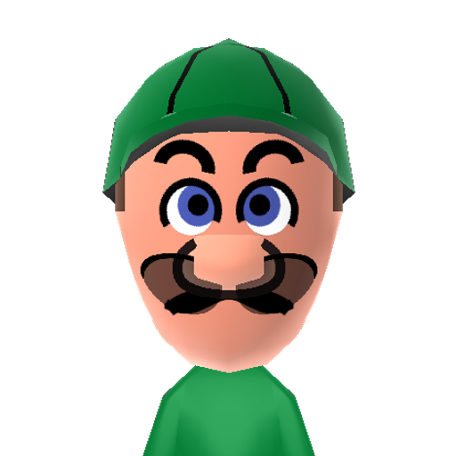 Luigi Mii character preview