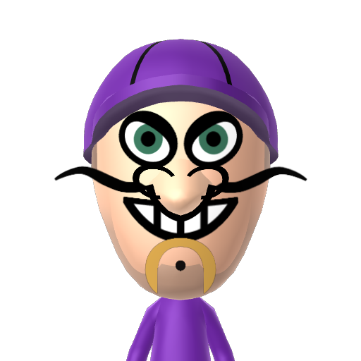 Waluigi Mii character: These are extracted and derived from the Mii Central Miis from the 3DS Miitopia.