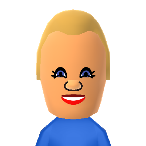 Mr. Softee Mii character: The logo / mascot from Mister Softee. The creamiest dreamiest soft ice cream you get from Mister Softee. S-O-F-T Double E, Mister Softee!!