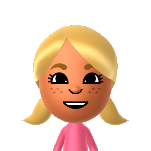 Jessica Mii character: A Mii from Wii Sports Resort: Meme Squad, a mod for Wii Sports Resort