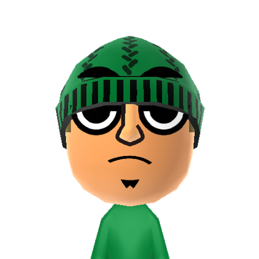 shawn Mii character: The guy scared by zombies from "Total Drama: Pahkitew Island".