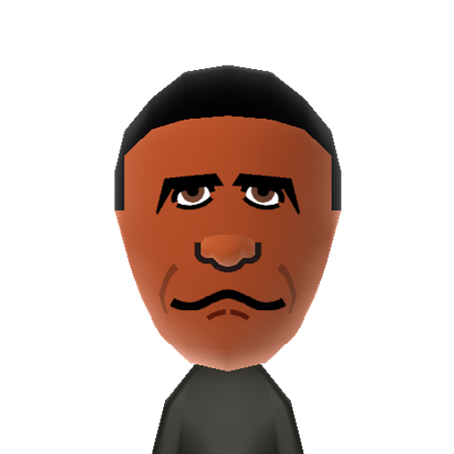 Obama Mii character: President of the USA.