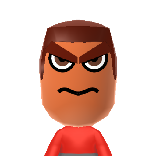 Anger Mii character: One of Riley's emotions from Disney's "Inside Out". Voiced by Lewis Black.