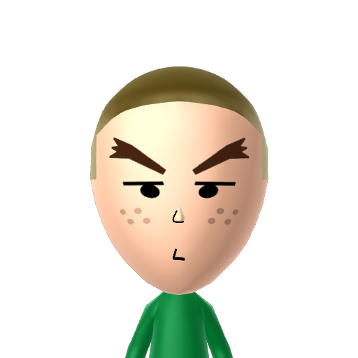 green Mii character preview