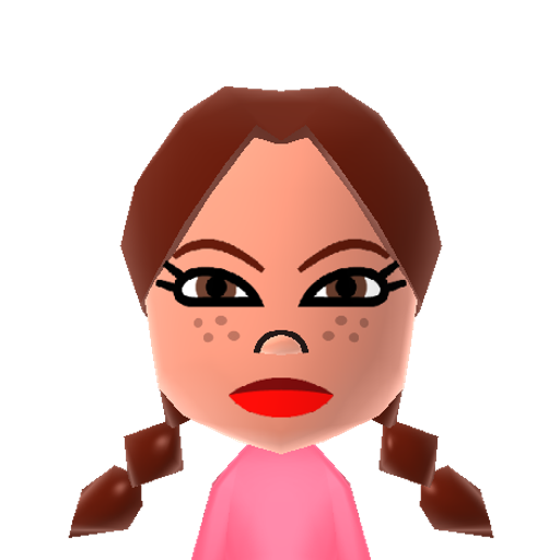 Sandra Mii character: A Mii from TheKingSha TikToks