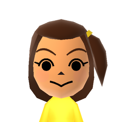 Tomoe Mii character: from Custom CPU Mii (Pack 4) QR Codes [@jere_asikainen]