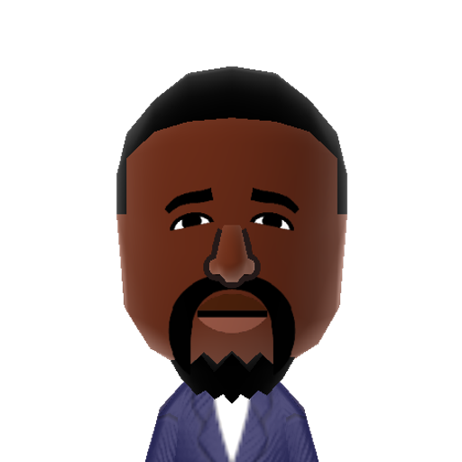 H.Buress Mii character: Hannibal Buress actor, writer and producer and sidekick to Eric Andre on the Eric Andre Show.