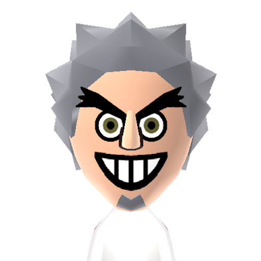 Scientist Mii character: The mad scientist from the intro of Robot Chicken.