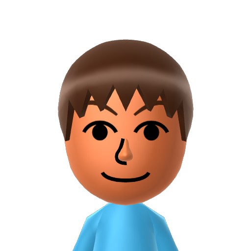 Blue Mii character preview