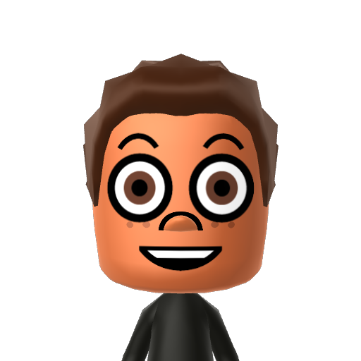 Manny Mii character: a Mii from Tomodachi Life Mii QR Codes: Version 2