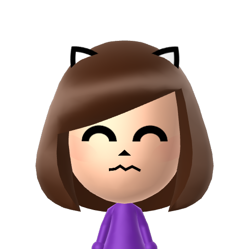 scardy cat Mii character: These are extracted and derived from the Mii Central Miis from the 3DS Miitopia.