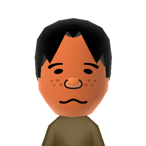 Jesús Mii character: A Mii from You Play Motion, a mod for Wii Play Motion.