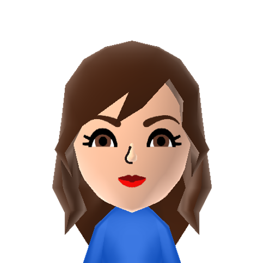 D Laurel Mii character preview