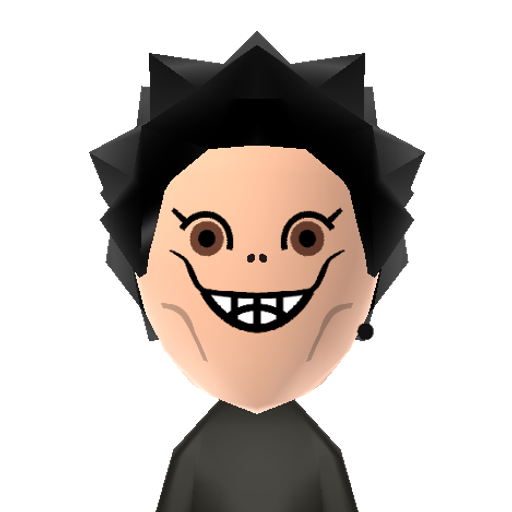 Ryuk Mii character: From the anime, "Death Note".