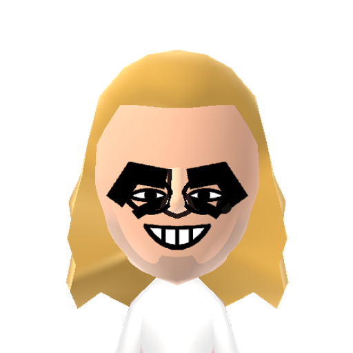 beetlejuic Mii character: Title character from the movie Beetlejuice. He's the ghost with the most. Played by Michael Keaton.