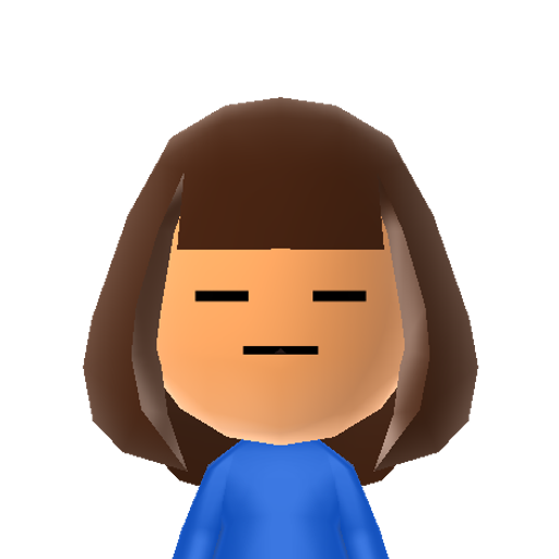 Frisk Mii character preview