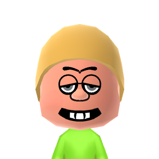 Special Ed Mii character: A puppet from the Comedy Central show "Crank Yankers". "I like spaghetti! Yay!"