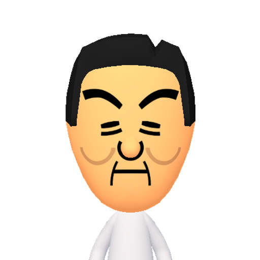 岛迎饭饮系言冻状亩况 Mii character: This Mii is from the Switch SDK as a SampleDB Mii.