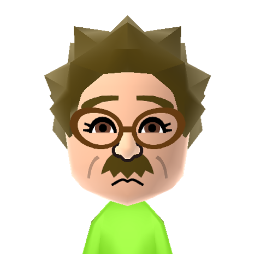 Clayton F. Mii character: It's Dr. Clayton Deborah Susan Forrester, the evil scientist from Mystery Science Theater 3000! Dr. F planned to take over the world by forcing a man and two robots to watch bad movies. He didn't get too far.