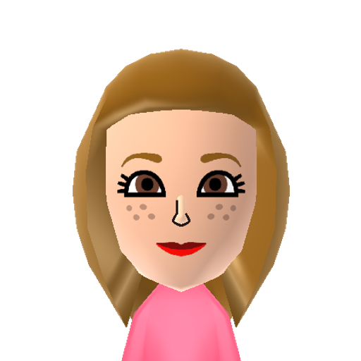 Ashlyn Mii character: A Mii from Wii Sports Resort: Meme Squad, a mod for Wii Sports Resort