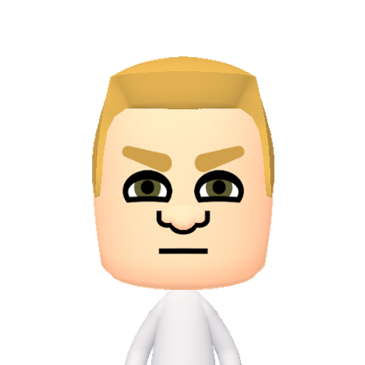 ĈĉĔĕĜĝ Mii character: This Mii is from the Switch SDK as a SampleDB Mii.
