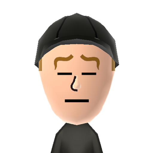 The Batter Mii character: From the game "OFF"