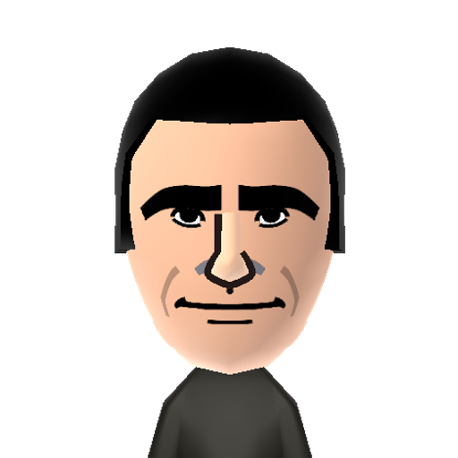 RodSerling Mii character: Longtime television writer and producer. He was most famous for "The Twilight Zone" for which he served as head writer and host, eloquently narrating the intro and outro to each episode in his butter-smooth voice.