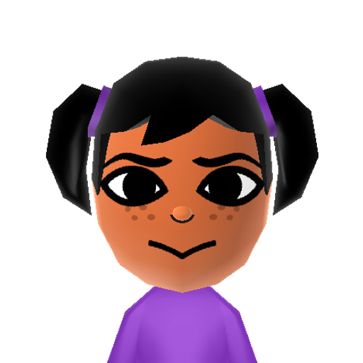 Miyu Mii character: From "Wii Sports", "Wii Sports Resort", and "Wii Party". Beginner Mii in Wii Party. An alternate version.