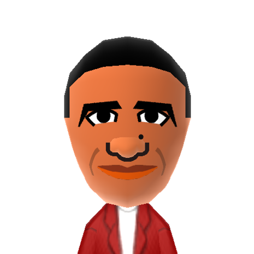 Obama Mii character: By @squeakyrob (TikTok)