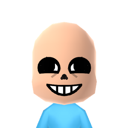 Sans Mii character: These are extracted and derived from the Mii Central Miis from the 3DS Miitopia.