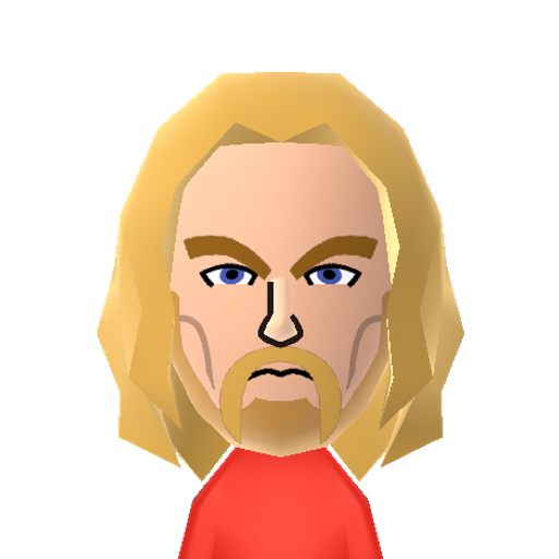 Thor Mii character: These are extracted and derived from the Mii Central Miis from the 3DS Miitopia.