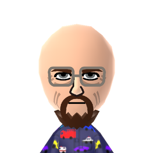 Heisenberg Mii character: By @squeakyrob (TikTok)