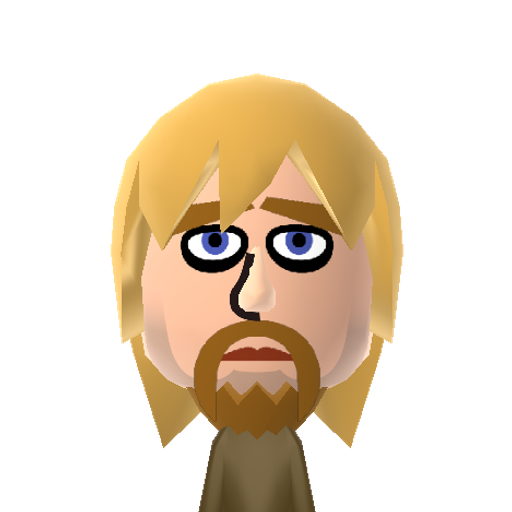 KurtCobain Mii character: Musician best known as the singer, guitarist, and front man of Nirvana.