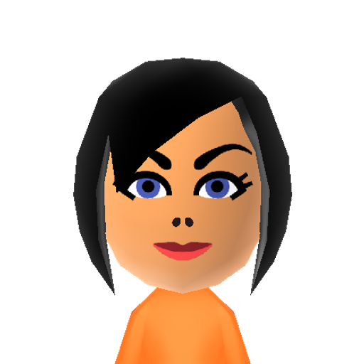 Chell Mii character preview